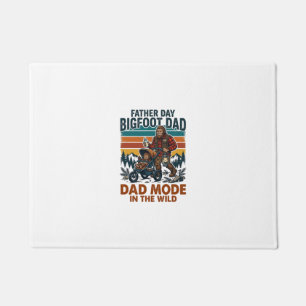 Vatertag Bigfoot Papa Shirt Camping Legende Vater Fußmatte