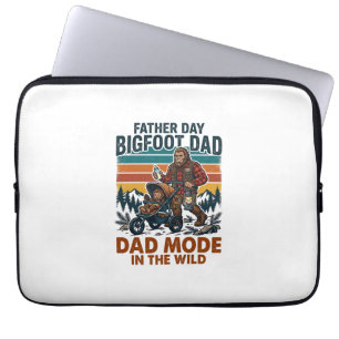 Vatertag Bigfoot Papa Shirt Camping Legende Vater Laptopschutzhülle