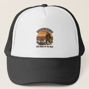 Vatertag Bigfoot Papa Shirt Camping Legende Vater Truckerkappe