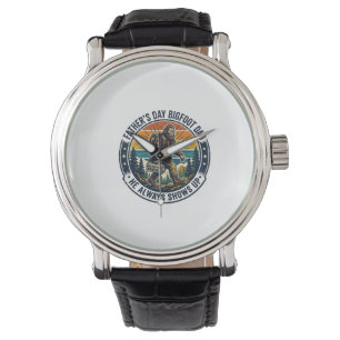 Vatertag Bigfoot Papa Shirt Lustiger Wald Legende  Armbanduhr
