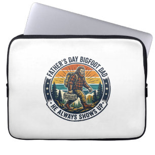 Vatertag Bigfoot Papa Shirt Lustiger Wald Legende Laptopschutzhülle