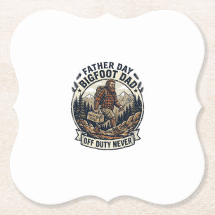 Vatertag Bigfoot Papa Shirt Papa-Modus in freier W Untersetzer