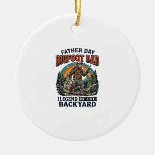 Vatertag Bigfoot Papa Shirt Snacks Held Den Held L Keramik Ornament