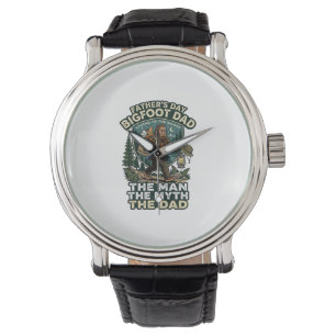 Vatertag Bigfoot Papa Shirt Stark Still Zuverlässi Armbanduhr