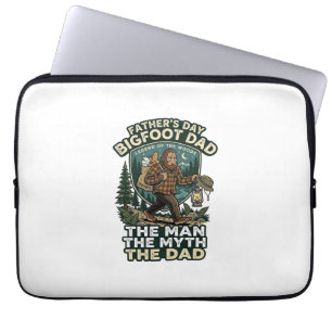 Vatertag Bigfoot Papa Shirt Stark Still Zuverlässi Laptopschutzhülle