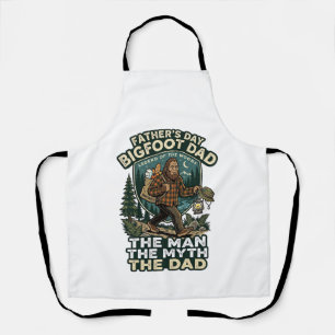 Vatertag Bigfoot Papa Shirt Stark Still Zuverlässi Schürze