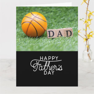 Vatertag bis Basketball auf grün zu Dad Karte