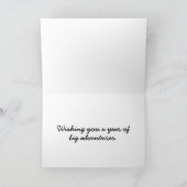 Vatertag Bison in Prairie Grass Fotovorlage Karte (Innenseite)