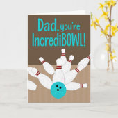 Vatertag Bowling Karte (Gelbe Blume)