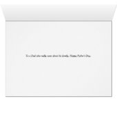 Vatertag Card Beach Sunset & Children (Innenansicht Horizontal (Unten))