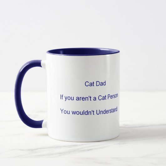 Vatertag Cat Dad Tasse (Links)