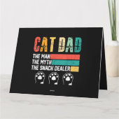 Vatertag Cat Vater Karte (Rückseite)