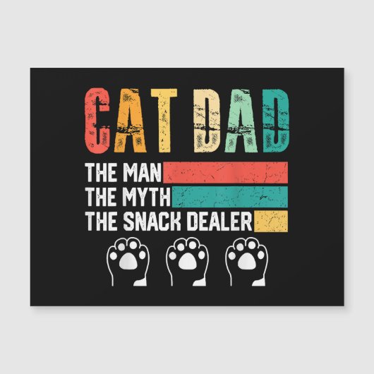 Vatertag Cat Vater Magnetkarte (Vorderseite)
