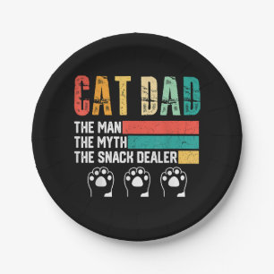 Vatertag Cat Vater Pappteller