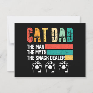 Vatertag Cat Vater Postkarte