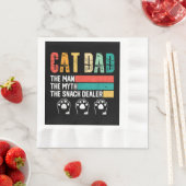 Vatertag Cat Vater Serviette (Beispiel)