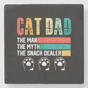Vatertag Cat Vater Steinuntersetzer