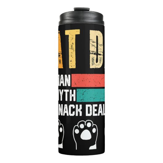 Vatertag Cat Vater Thermosbecher (Vorderseite)