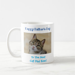 Vatertag Cat Vater Welt ist das beste Foto für all Kaffeetasse