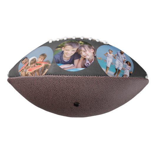 Vatertag Chalkboard 3 Foto Personalisiert Football (Gedreht 270)