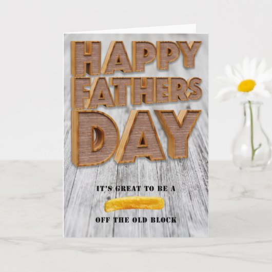 Vätertag Chip aus dem alten Block Karte (Kleine Pflanze)