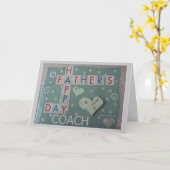 Vatertag - Coach - Scrapbook Card Karte (Gelbe Blume)