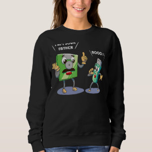 Vatertag Code binäre Coding Computer Hacker Ge Sweatshirt