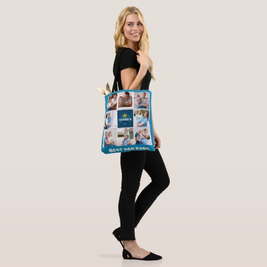 Vatertag Collage Tote Bag Tasche (Am Model)