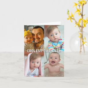 Vatertag Coolster Vater Aller Zeiten Baby-Fotocoll Karte