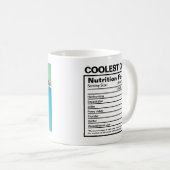 Vatertag Coolster Vater je Funny Nutrition Kaffeetasse (VorderseiteRechts)