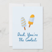 Vatertag Coolster Vater Zitat Karte (Vorderseite)