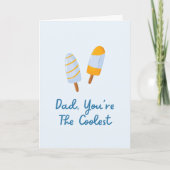 Vatertag Coolster Vater Zitat Karte (Vorderseite)