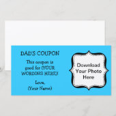 Vatertag COUPON FÜR VATER (Vorne/Hinten)
