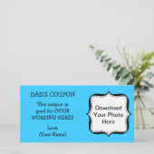 Vatertag COUPON FÜR VATER (Stehend Vorderseite)
