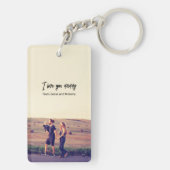 Vatertag Custom Foto Collage Bester Vater je Schlüsselanhänger (Rückseite)