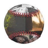 Vatertag Custom Foto Collage Vater des Jahres Baseball (Rückseite)