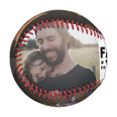 Vatertag Custom Foto Collage Vater des Jahres Baseball (Vorderseite Links)