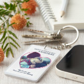 Vatertag Custom Foto Heart Frame Cooler Vater Schlüsselanhänger (Vorderseite rechts)