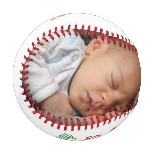 Vatertag Custom Personalisiert Baseball (Vorderseite Links)