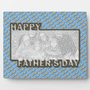 Vatertag CutOut ADD IHR FOTO Polka Dot Vater Fotoplatte