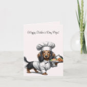 Vatertag-Dackel Karte (Vorderseite)