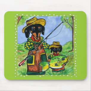 Vatertag Dackeln Mousepad