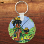 Vatertag Dackeln Schlüsselanhänger (Vorderseite)