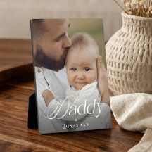 Vatertag Daddy & Baby Personalisiertes Fotogeschen