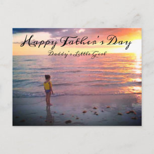 Vatertag Daddy's Little Girl Custom Foto Postkarte