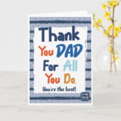 Vatertag - Danke Karte (Gelbe Blume)