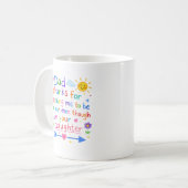 Vatertag - Danke Papa Kaffeetasse (Vorderseite Links)