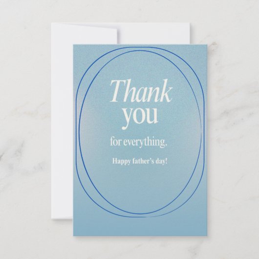 Vatertag Dankeschön Karte (Vorderseite)