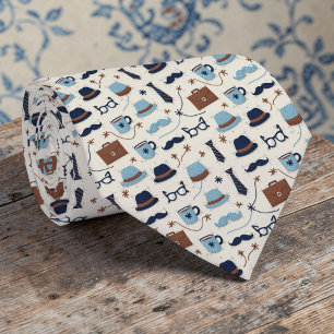 Vatertag Dapper Dad Muster Krawatte