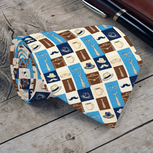 Vatertag Dapper Dad Muster Krawatte